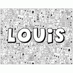 Coloring page first name - Louis coloring