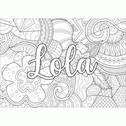 Coloring page first name - Lola coloring