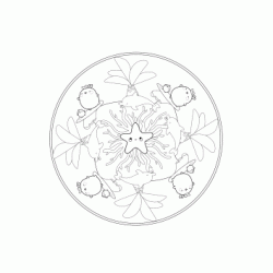 Molang Mandala coloring