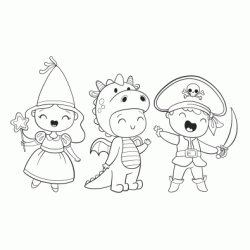 Children's Costumes coloring