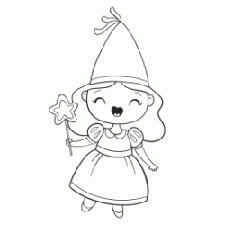 Fairy Costume coloring