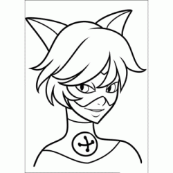 Chat Noir - Miraculous coloring