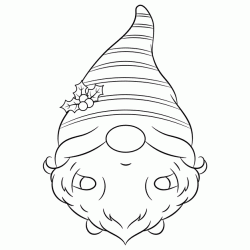 Christmas Gnome coloring