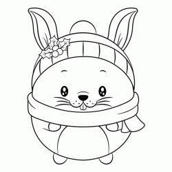 Winter Rabbit coloring
