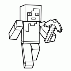 Alex Minecraft coloring