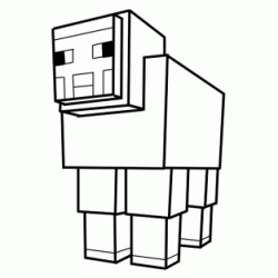 Minecraft Sheep coloring