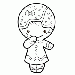 Little Gingerbread Man coloring