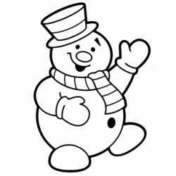 Hi Snowman coloring