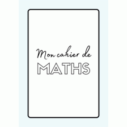 Mathematics Notebook Cover Page coloring