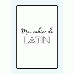 Latin Notebook Cover Page coloring
