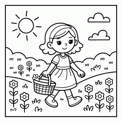 Girly - Spring 4 coloring