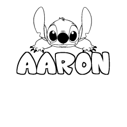 AARON - Stitch background coloring