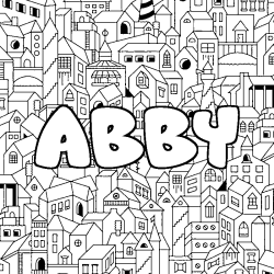 ABBY - City background coloring