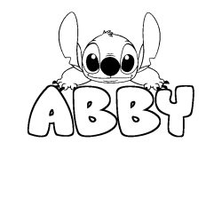 ABBY - Stitch background coloring