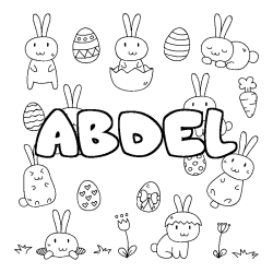 ABDEL - Easter background coloring