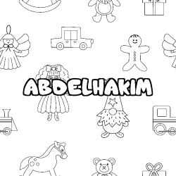 ABDELHAKIM - Toys background coloring