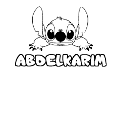 ABDELKARIM - Stitch background coloring