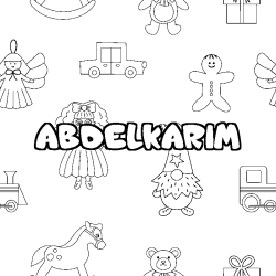 ABDELKARIM - Toys background coloring