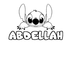 ABDELLAH - Stitch background coloring