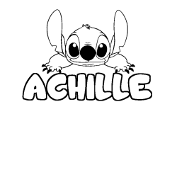 ACHILLE - Stitch background coloring
