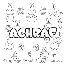 ACHRAF - Easter background coloring