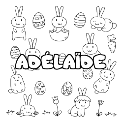 AD&Eacute;LA&Iuml;DE - Easter background coloring