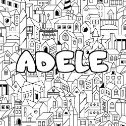 ADELE - City background coloring