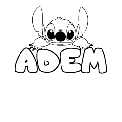 ADEM - Stitch background coloring