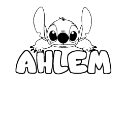 AHLEM - Stitch background coloring