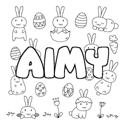 AIMY - Easter background coloring