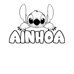 AINHOA - Stitch background coloring