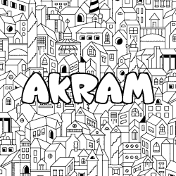 AKRAM - City background coloring