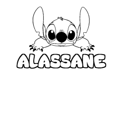 ALASSANE - Stitch background coloring