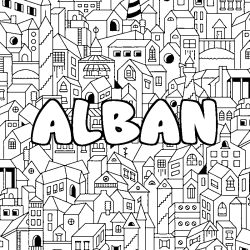 ALBAN - City background coloring