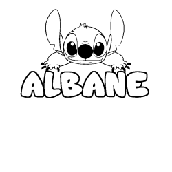 ALBANE - Stitch background coloring