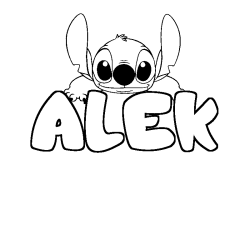 ALEK - Stitch background coloring