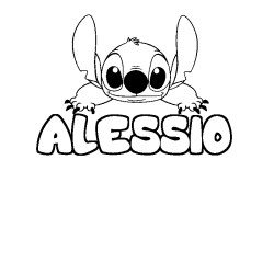 ALESSIO - Stitch background coloring