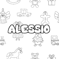 ALESSIO - Toys background coloring