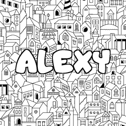 ALEXY - City background coloring