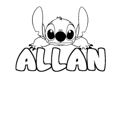 ALLAN - Stitch background coloring