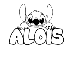 ALO&Iuml;S - Stitch background coloring