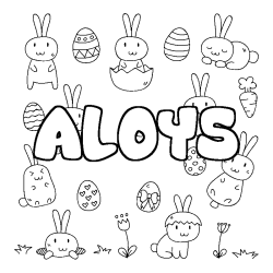 ALOYS - Easter background coloring