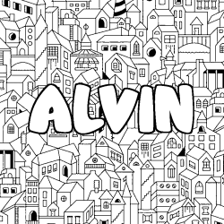 ALVIN - City background coloring