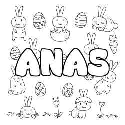 ANAS - Easter background coloring