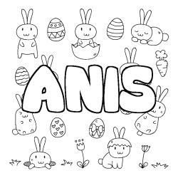 ANIS - Easter background coloring