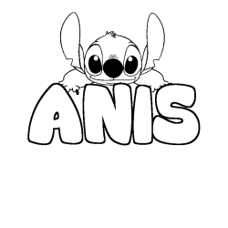 ANIS - Stitch background coloring