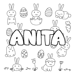 ANITA - Easter background coloring