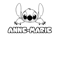 ANNE-MARIE - Stitch background coloring