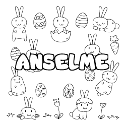 ANSELME - Easter background coloring