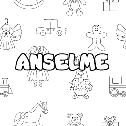 ANSELME - Toys background coloring